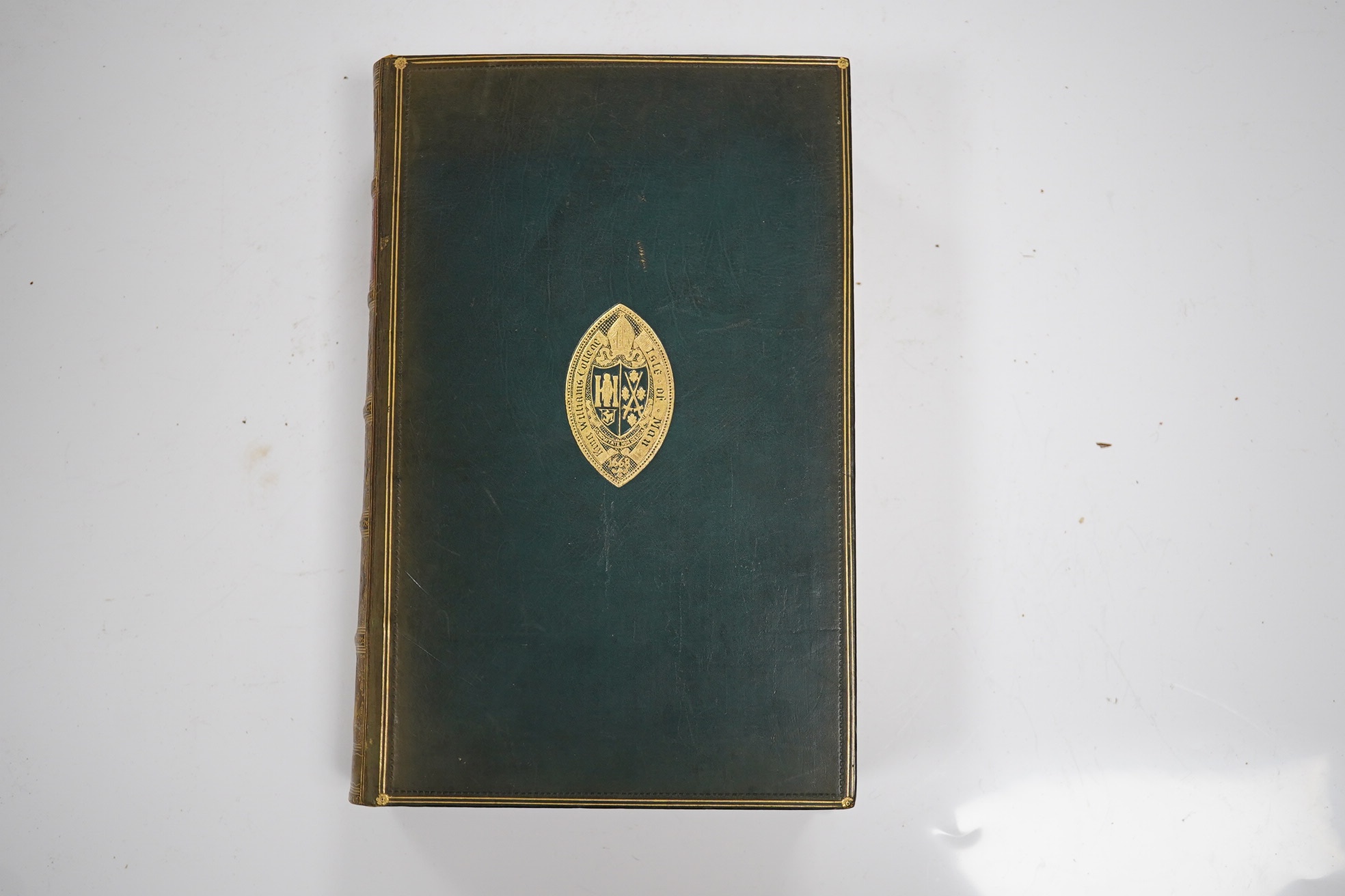 Kingsley, Mary - West African Studies. 24 photo plates, 2 folded, coloured maps; near contemp. gilt ruled green calf prize binding with gilt armorial on upper cover, gilt decorated and panelled spine with red label, marb